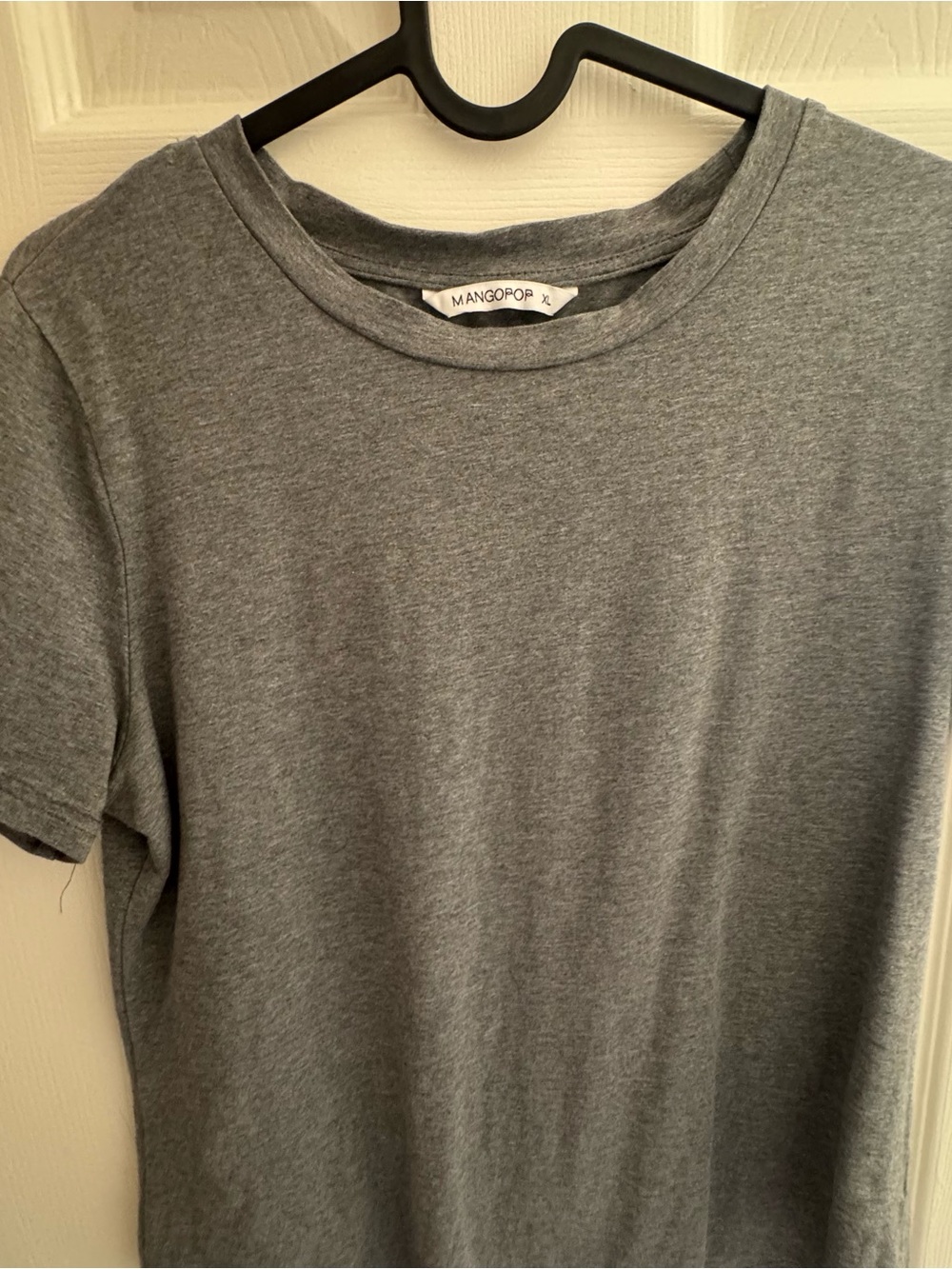 MANGOPOP Gray Short-Sleeve Crewneck Bodysuit